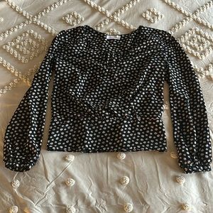 **sold** Daisy V-Neck Long Sleeve Blouse